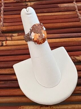 Silpada Rare Champagne Cubic Zirconia Ring 5